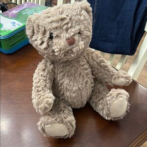 NEW Tan Stuffed Animal Plush Toy with Fluffy Texture